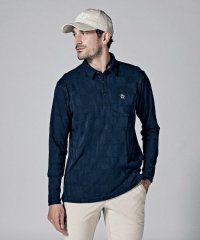 Munsingwear/ストレッチジャカードロゴ長袖シャツ【アウトレット】/505429361