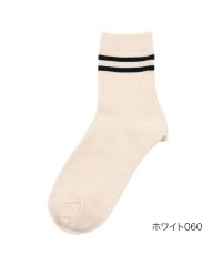 fukuske FUN/福助 公式 靴下 クルー丈 レディース fukuske FUN Good Basic Socks 無地 ラインリブ つま先かかと補強 3262－03L<br>婦/505492663