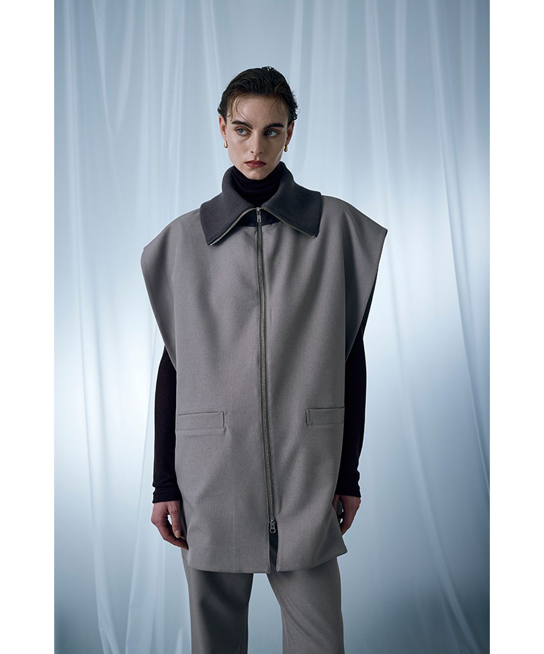 【RIM.ARK】Combination cape  NVY RIM.ARK】Combination cape NVY