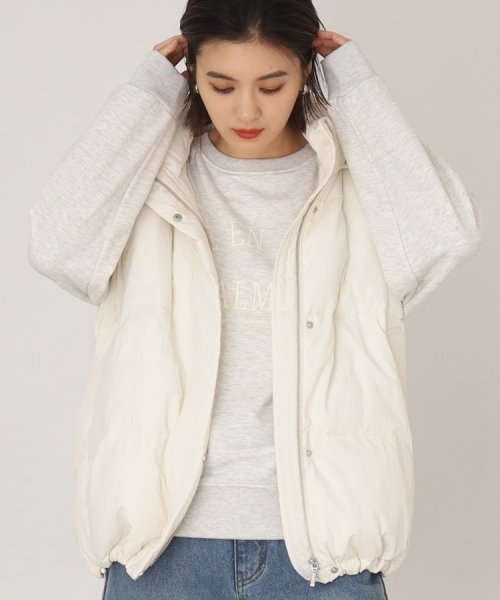 2WAY/フード取り外し可】中綿フードベスト/手洗い可(505493232) ザ ショップ ティーケー(THE SHOP TK) d fashion ザショップティーケーTKのアウター