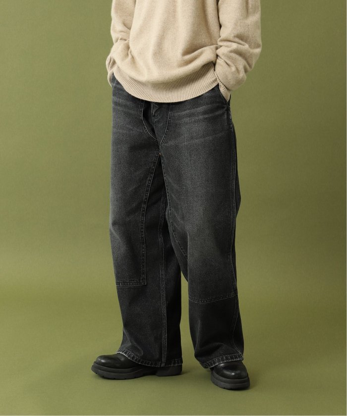 Wrangler / ラングラー×FOLL】 ダブルニーワイドジーンズ Wrangler / ラングラー×FOLL】 ダブルニーワイドジーンズ