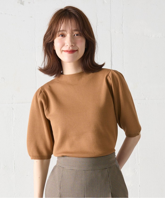 公式の店舗 2日限定価格。グレースコンチネンタル 刺繍パフスリーブニットトップ トップス