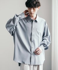 Rocky Monroe/長袖シャツ メンズ レディース レギュラーカラー 無地 ストレッチ オーバーサイズ ビッグシルエット ルーズ ゆったり 伸縮性 カジュアル シンプル オフィス /504878433