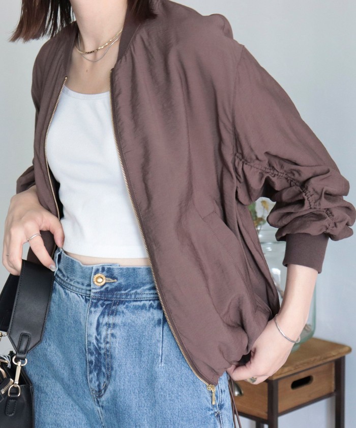 k*a様 BEARDSLEY ギャザーブルゾン美品 BEARDSLEY（ビアズリー）の「ギャザーブルゾン（ブルゾン）」 - WEAR