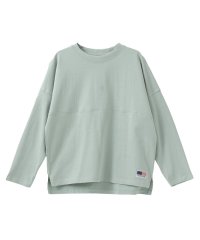 MAC HOUSE(kid's)/NAVY ネイビー USコットン100％ きりかえ 長袖 ロンT MABG23244/505491499