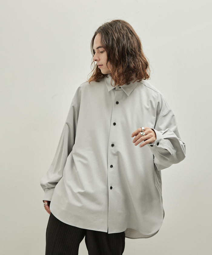 セール 50%OFF】ウールブレンドロングシャツ(505495865