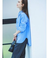 Samansa Mos2 blue/【イージーケア】マルチスタイルシャツ/505495953