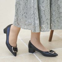 MODE ET JACOMO/モード エ ジャコモ MODE ET JACOMO ポインテッドトゥバックルパンプス/505470432