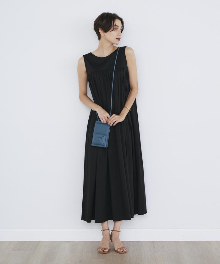 セール 50%OFF】イネド INED ギャザーカットワンピース