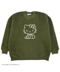 Sanrio characters/サンリオ Sanrio ハローキティ 刺繍 サンリオ BIG シルエット トレーナー ボア 長袖 sanrio/505497605