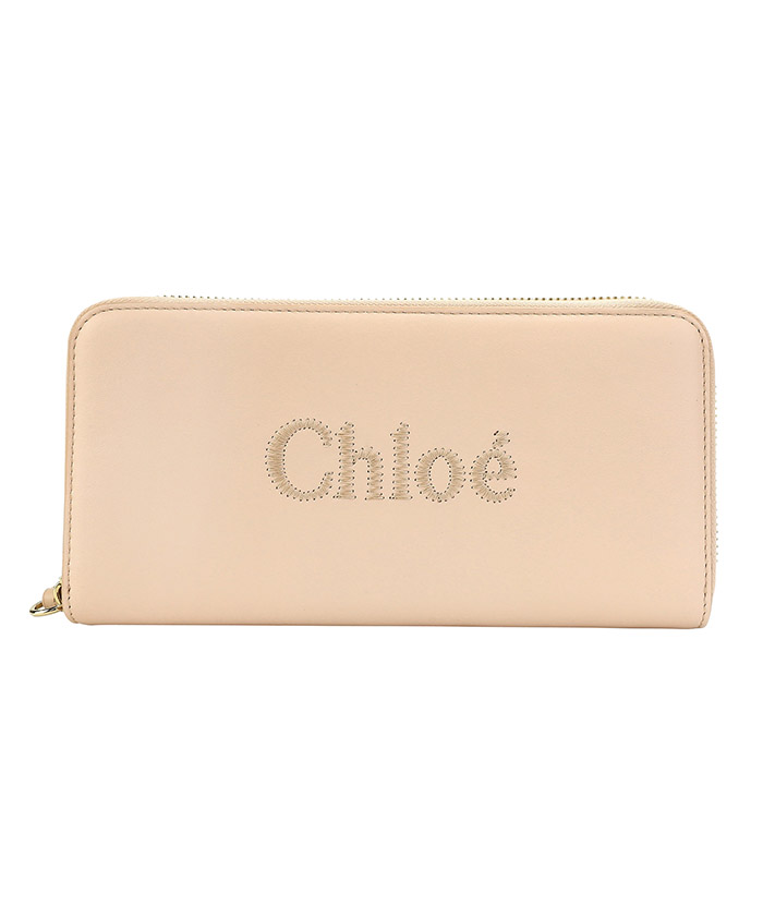 新品 クロエ Chloe 長財布 クロエ センス セメントピンク