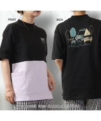 Sanrio characters/サンリオ Sanrio クロミ ビッグシルエット Tシャツ 半袖 ポケット付 BーオフホワイトxLパープル LL/505497804