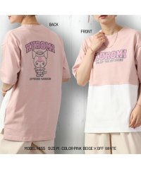 Sanrio characters/クロミ ビッグシルエット Tシャツ 半袖 ポケット付 B－オフホワイトxLパープル LL/505497804