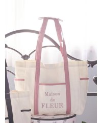 Maison de FLEUR/EC限定リボンハンドルマルチポケットトートバッグ/505500251