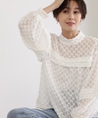 N Natural Beauty Basic/カットジャガードブラウス/505501059