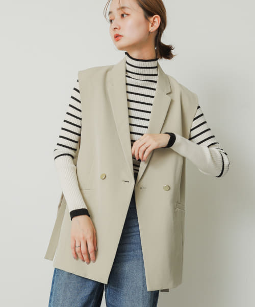 セール 21%OFF】サイドベルトジレ(505502346) | センスオブ セール 21%OFF】サイドベルトジレ(505502346) | センスオブ
