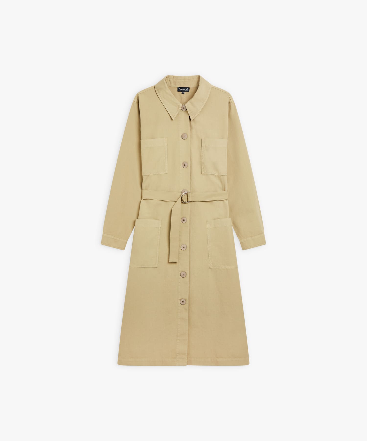 【新品】agnes b　スプリングコート　LLサイズ　42　ライトベージュ 新品】agnes bスプリングコートLLサイズ42ライトベージュ