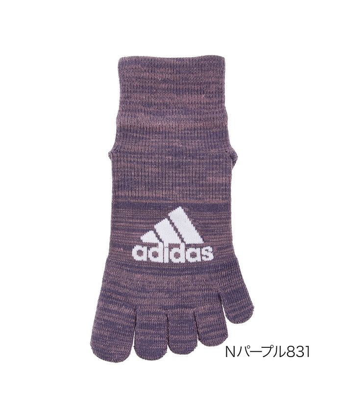 福助 公式 靴下 ショート丈 5本指 レディース adidas(アディダス