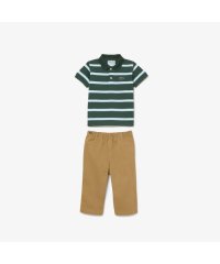 LACOSTE KIDS/JUNIORボーダーポロシャツパジャマセット/505502966