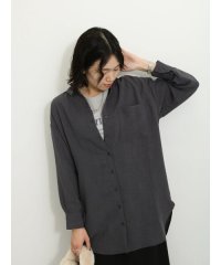 Samansa Mos2 blue/ロングシャツ/505503646