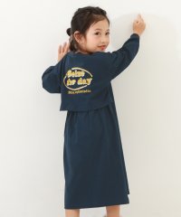 devirock/バックデザイン 長袖ワンピース 子供服 キッズ 女の子 長袖ワンピース ワンピース 綿100% 吸汗/505140370