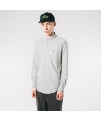 LACOSTE Mens/クールマックスブレンド鹿の子地ストライプシャツ/505172373