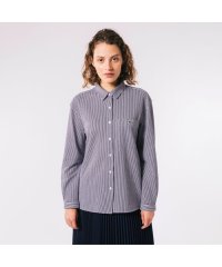 LACOSTE/ジャージニットストライプシャツ/505505487