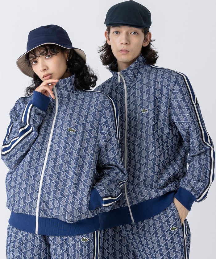 ラコステ LACOSTE モノグラムジャカードトラックジャケット ラコステ LACOSTE モノグラムジャカードトラックジャケット