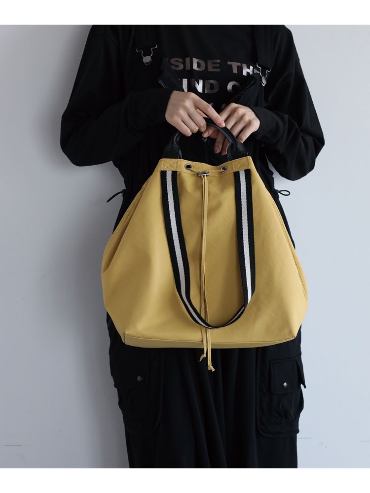 ヌエール nouer nouer ラインテープ2WAY巾着トートバッグ