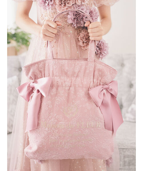 ペリキュール chiffon gathering ギャザーブルゾン リボン