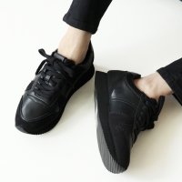 Fin/フィン Fin 異素材ミックス厚底スニーカー【低反発スポンジ入り】/505507662
