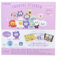 cinemacollection/TRUZ キャラクター ビッグシールセット トレーディングステッカー3枚セット 全18種 LINE FRIENDS プレゼント 男の子 /505512136