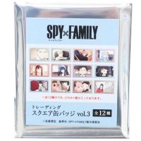 cinemacollection/スパイファミリー SPY FAMILY グッズ 缶バッジ 少年ジャンプ アニメキャラクター トレーディングスクエアカンバッジ3全12種 プレ /505512156