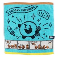 cinemacollection/BT21 ハンドタオル 制菌 ジャガード ウォッシュタオル コミックタッチ SHOOKY LINE FRIENDS 丸眞 プレゼント /505513234