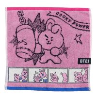 cinemacollection/BT21 グッズ ミニタオル LINE FRIENDS キャラクター 制菌 ジャガード ハンカチタオル コミックタッチ COOKY プレゼン /505513239