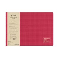 cinemacollection/方眼ノート kleid クレイド 2mm grid notes A5W 横型ノート Red おしゃれ文具 プレゼント 男の子 女の子 /505515122