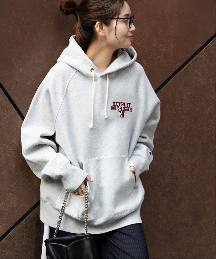 別注【CHAMPION/チャンピオン】Reverse weave Sweat Hoodie刺繍