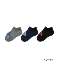 Adidas/福助 公式 靴下 スニーカー丈 3足組 キッズ adidas(アディダス) 消臭 甲部分ワンポイントロゴ お名前スペースあり 123－23T1<br>子供 フク/505516596