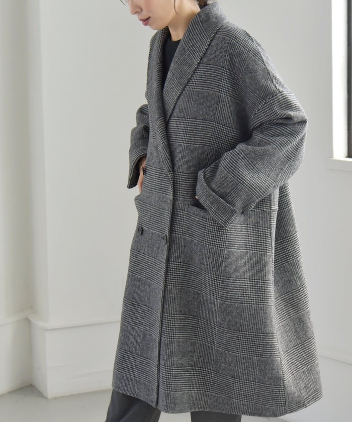 ⭐︎ships for womenカランシエル　リバーショールミドルコート⭐︎ quaranciel: リバー ショール ミドル コート 24FW｜ SHIPS 公式