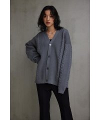 AZUL by moussy/スポンディッシュケーブルカーディガン/505518193