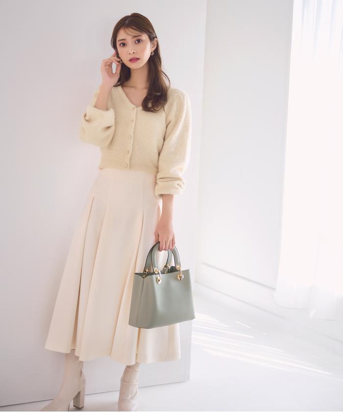 プロポーション　ハイウエストタックフレアスカート プロポーションボディドレッシング PROPORTION BODY DRESSING