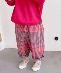 aimoha/aimoha－KIDS－ 韓国子供服ハイウェストチェック柄テーパードパンツ/505507787