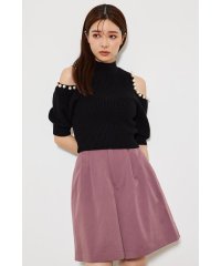 rienda/パールスリットパフKnit TOP/505518571