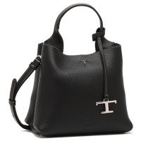 TODS/トッズ TOD'S ハンドバッグ ショルダーバッグ ロゴ Tチャーム ブラック レディース TOD'S XBWAPAA9100 QNK B999/505519517
