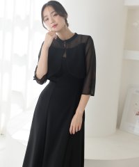 PourVous/プールヴー PourVous 2Wayトップスパーティードレスお呼ばれミモレ丈&七分袖結婚式フォーマル ワンピース 20代 30代 40代/505459978