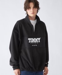 TOMMY JEANS/オーバーサイズファブリックミックスハーフジッププルオーバー/505504266