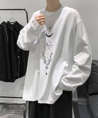 DEVICE/ビッグシルエット タトゥーデザイン プリントTシャツ ロンT 長袖/505505291