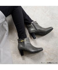 ALETTA/防水 ブーツ レディース ショートブーツ 6.5cmヒール 究極 レイン ブーティ 晴雨兼用 ベルト 2way 雨天兼用 外反拇趾 甲高 幅広 痛くない 雨 台/505520582