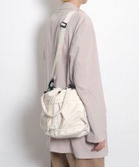 MAISON mou/【recomend selection/セレクト】double pocket drawstring bag ダブルポケット巾着 2way バッグ/505472726