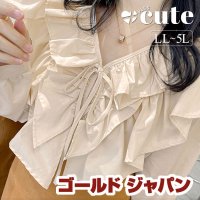 GOLD JAPAN/大きいサイズ レディース ビッグサイズ ダブルフリルブラウス/505520784